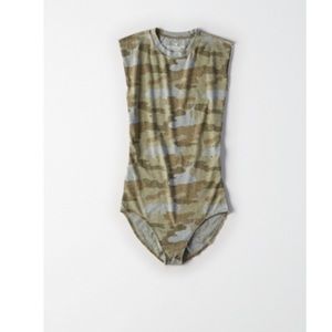 American Eagle Destroyed Camo Bodysuit